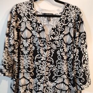 Beautiful Black And Cream Cardigan